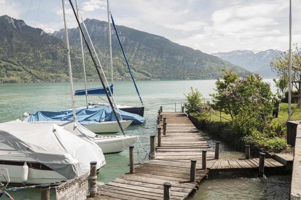 Boutique Hotel Riviera Spiez Bagian luar foto